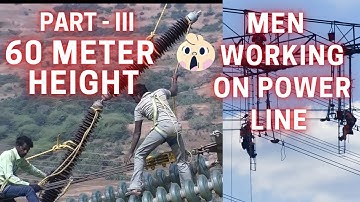 MEN AT WORK ON HVDC LINE  PART  III   Replacement Of Insulator String Of HVDC Transmission Line