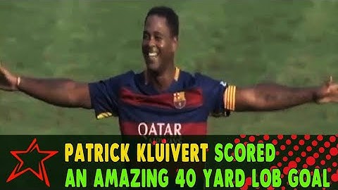 Patrick Kluivert Scored an Amazing 40 yard lob Goal