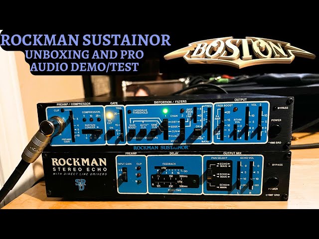 Rockman Sustainor Unboxing And Full Demo - Recorded In Pro Tools Along With The Rockman Stereo Echo class=