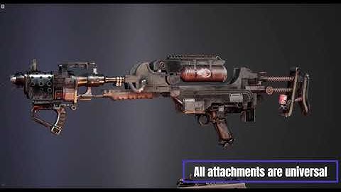 Dieselpunk Modular Weapon | Showcase Unreal Engine 4 and 5