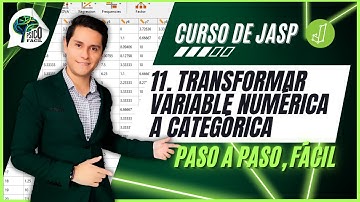 CÓMO TRANSFORMAR UNA VARIABLE NUMÉRICA A CATEGÓRICA EN JASP | JASP DESDE CERO