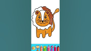 Lion Coloring, Painting and Coloring for Kids & Toddlers | Coloring Basics