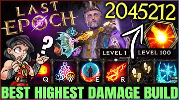 Last Epoch - New Best 1 SHOT Runemaster Mage Build - OP Fireball Combo Easy Leveling Early Endgame!