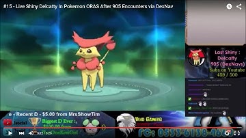 #15 - Live Shiny Delcatty In Pokemon ORAS After 905 Encounters via DexNav
