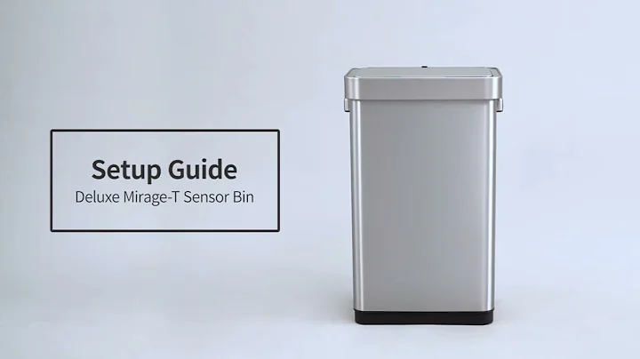 Instruction Guide for the EKO Deluxe Mirage-T 13.2 Gallon Touchless Motion Sensor Trash Can