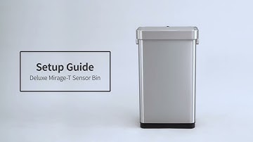 Instruction Guide for the EKO Deluxe Mirage-T 13.2 Gallon Touchless Motion Sensor Trash Can
