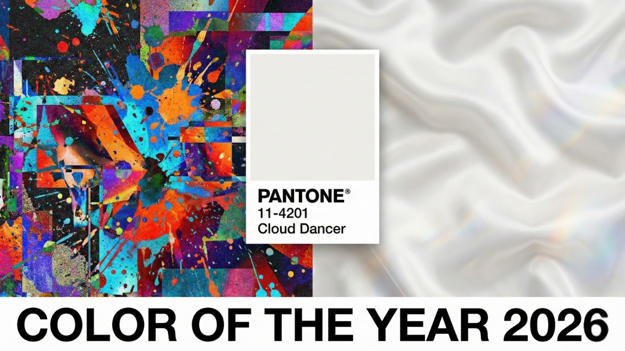 Объявлен цвет года Pantone 2026: почему был выбран «БЕЛЫЙ»? (Cloud Dancer)