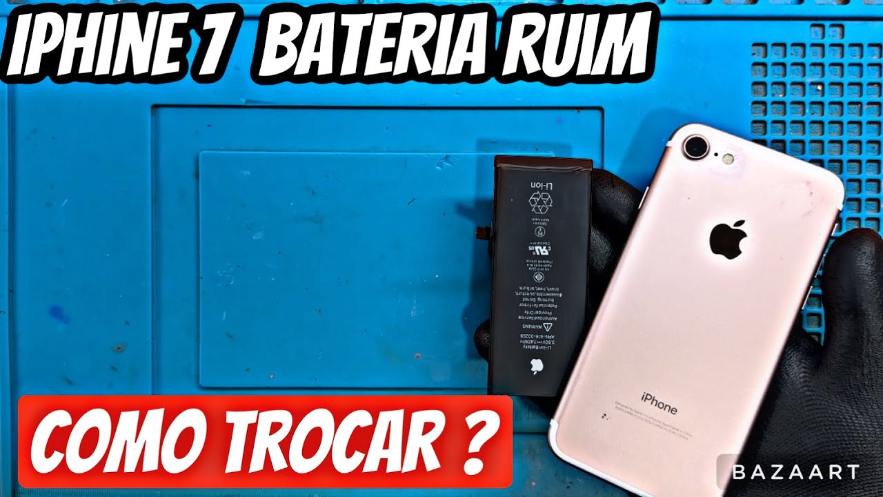 Como trocar bateria do iPhone 7 | IPhone 7 não dura bateria como trocar passo a passo