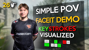 S1MPLE POV IN ANCIENT! (KEYSTROKES VISUALIZED) - FACEIT GAMEPLAY | CS2 DEMO