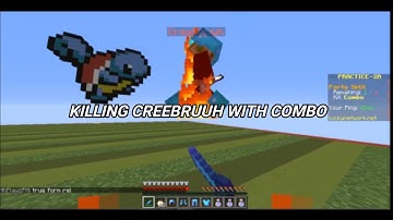 Killing @CreeBruuh on luckynetwork server (practice pvp) combo