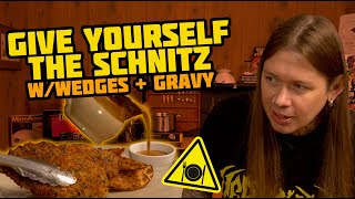 Download Lagu CHICKEN SCHNITZEL with Wedges \u0026 Gravy MP3