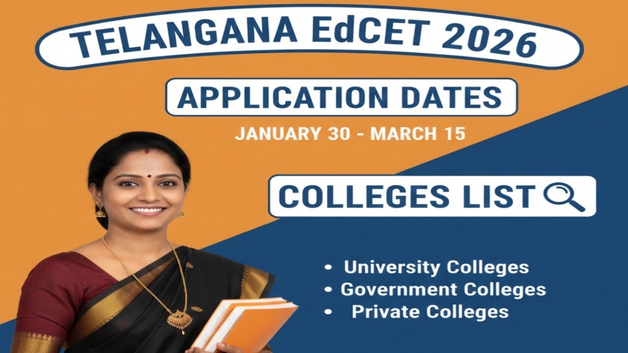 Telangana EdCET 2026 Online Application Dates