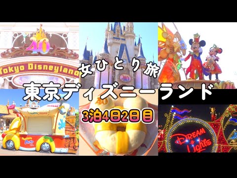 ＃7「女ひとり旅」3泊4日②一人でも東京ディズニーランドめちゃくちゃ楽しむ😊