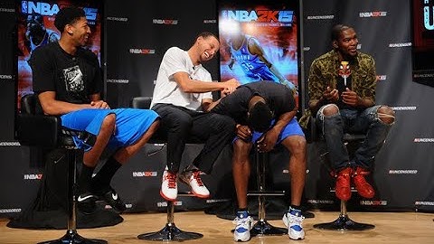 Throwback Interview of NBA2k15 Ft Stephen curry, KD, AD & James harden