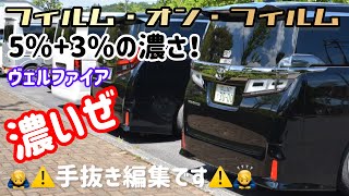 【ヴェルファイア】スモーク重ね貼り！フィルムはプライバシーを守る。【後編】