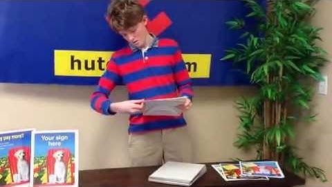 Easel Back Counter Card Displays by HUTCHCO.COM