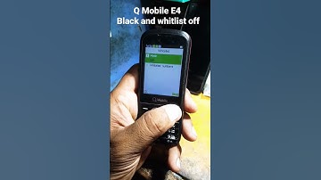 QMobile E4 Blacklist on and off