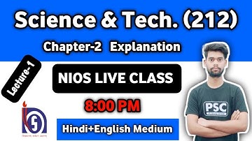 Nios class 10th science 212 , nios class chapter-2, nios science copmlete course, Class-1
