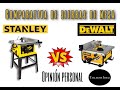 Comparativa de Sierras de mesa #Stanley vs #Dewalt Dwe480 opinión personal
