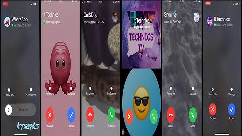 7 Phones screen video Recording Incoming Call