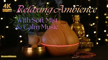 Ultra-Relaxing 4K Ambience With Soft Mist & Calm Music | Louise ASMR Studio