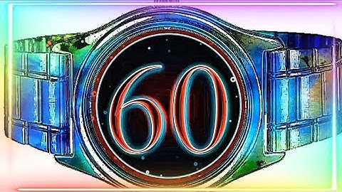 60 seconds countdown timer with sound effect