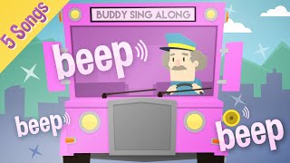 The Wheels on The Bus Go Round And Round Song | 5 Songs | Nursery Rhymes | Kids Songs | Baby Songs