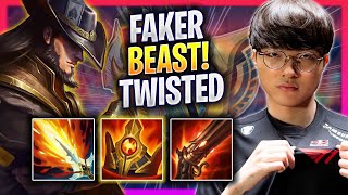 FAKER IS A BEAST WITH TWISTED FATE! - T1 Faker Plays Twisted Fate MID vs Akali! | Season 2024