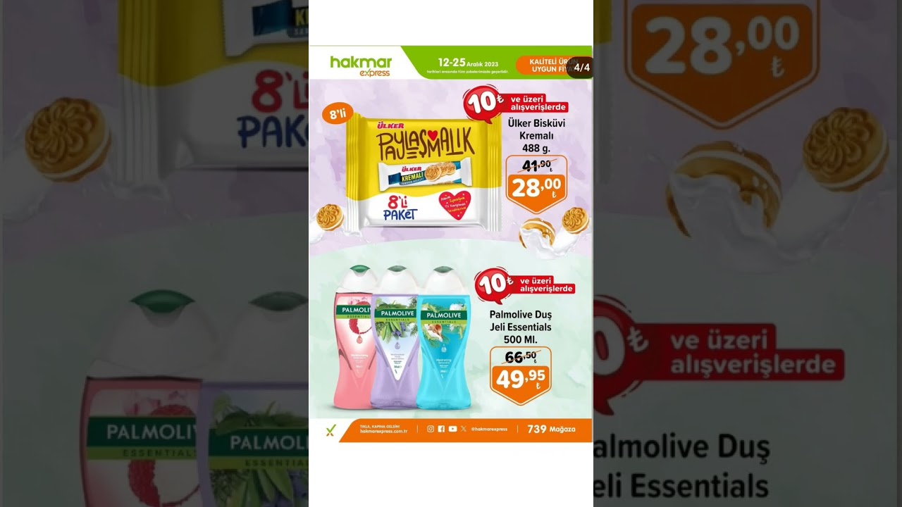 Hakmar express 10₺ uzeri 