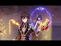 How does 2 archons fight each other (Zhongli vs Baal) - Genshin Impact