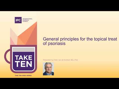 General principles for the topical treatment of psoriasis | Peter van de Kerkhof, PhD | Netherlands