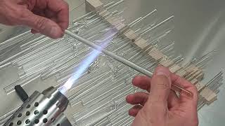 Scientific Glassblowing training - manipulation Practise - twist