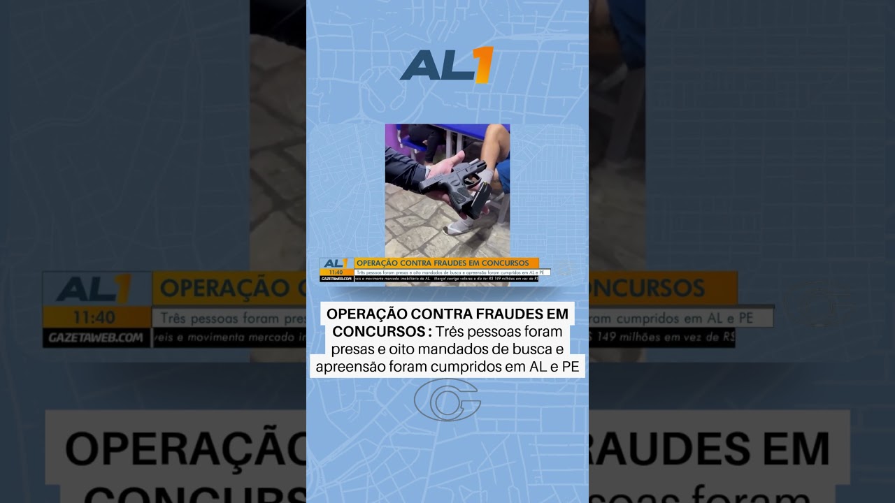 Operação contra fraudes em concursos prende suspeitos e cumpre mandados em Alagoas e Pernambuco