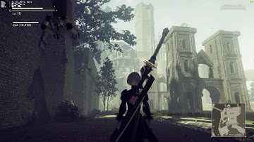 nier automata PC bug - pixelated volumetric lighting