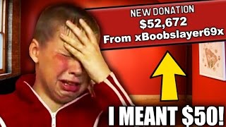 Top 5 BIGGEST Accidental Twitch Donations! (Crazy Accidental Twitch Donations)