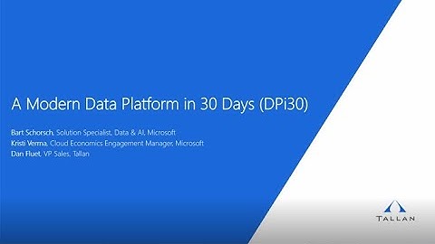 a Modern Data Platform in 30 Days