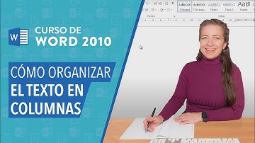CURSO DE WORD 2010: Cómo organizar el texto en columnas