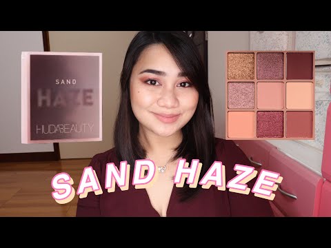 NEW HUDABEAUTY SAND HAZE OBSESSIONS EYESHADOW PALETTE | SWATCHES AND DEMO | 3 LOOKS ♡