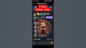 5 Aug cipher code || hamster Kombat daily cipher code today #hamsterkombat #ciphercodes