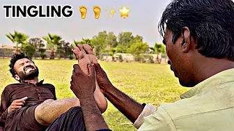 ASMR FEET & LEG CARE MASSAGE THERAPY MEN FOR TICKLISH & RELAX | FOOT REFLEXOLOGY PAIN RELIEF MASSAGE