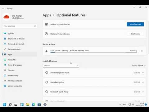 How to install RSAT on Windows 11 - 365Tips