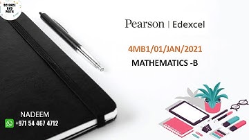 4MB1/01/2021/Jan | Edexcel International GCSE Mathematics B | 2021| JANUARY | Science And Math