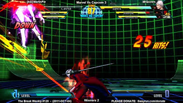 The Break Weekly #128 - MvC3 W2 - [AG] MarlinPie VS MrQuotes