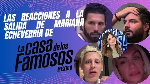 LAS REACCIONES A LA SALIDA DE MARIANA ECHEVERRIA DE LA CASA DE LOS FAMOSOS