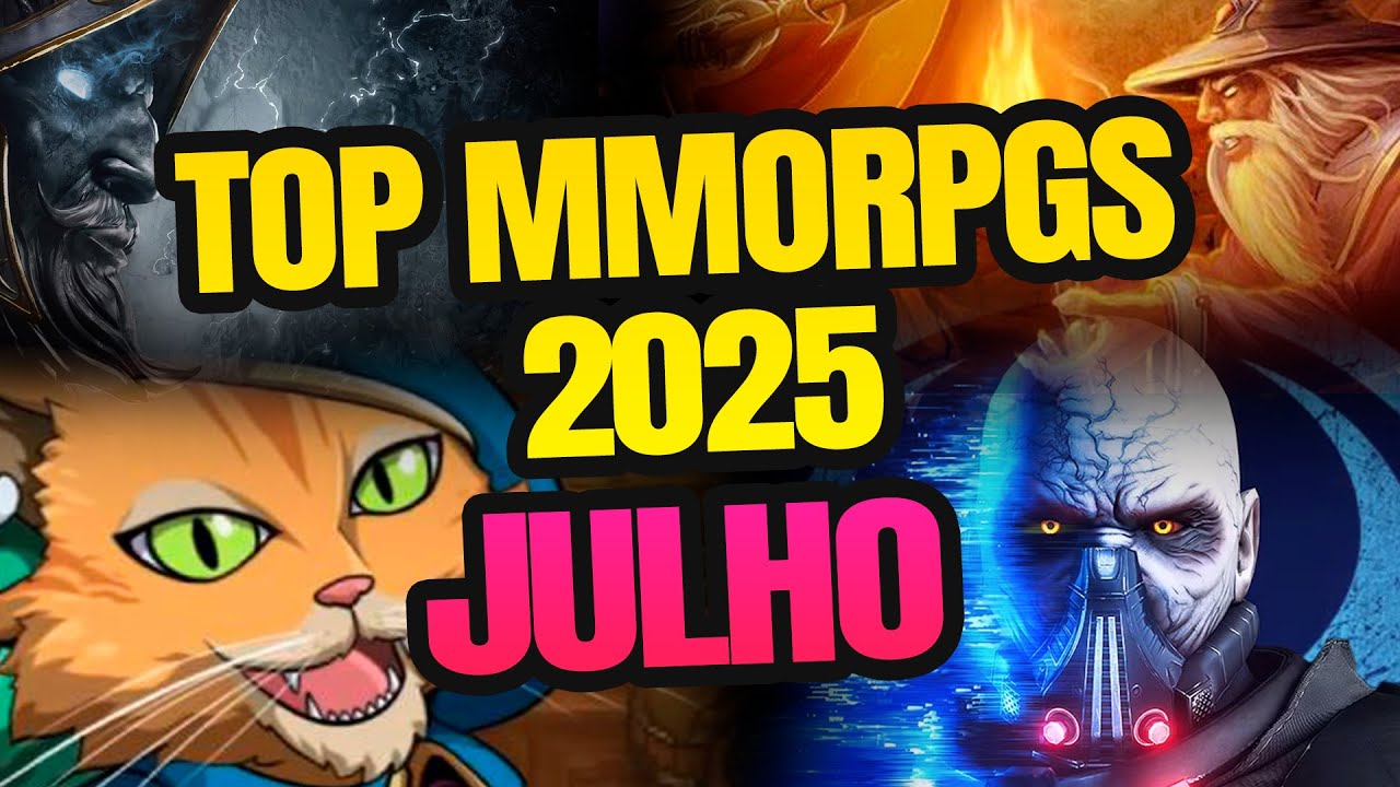 TOP MMORPGS 2025 - PELA QUANTIDADE DE PLAYERS ONLINE  - JULHO 2025