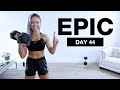 Day 44 of EPIC | PURE GRIT Full Body Dumbbell Workout - ADVANCED COMPLEX