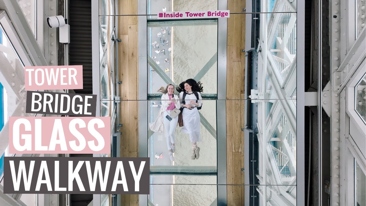 Tower Bridge - London's glass walkway over the River Thames 🇬🇧😳