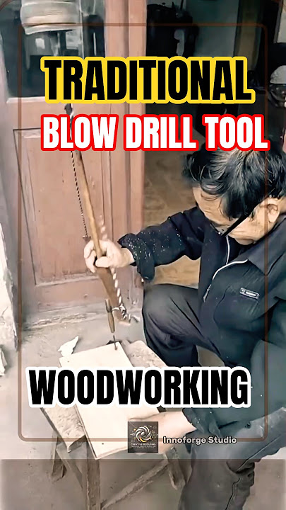Traditional Bow Drill Tool for Woodworking Innovation