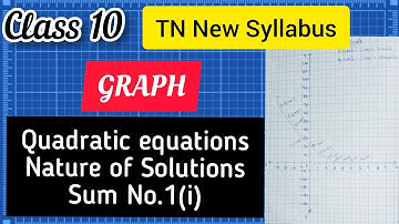 TN SAMACHEER KALVI New Syllabus 2020 Class 10 Mathematics - GRAPH /Ex 3.15 Sum no. 1(i)/