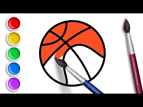 Let's Draw Basketball Ball| Drawing Animation For Kids | Draw Easy